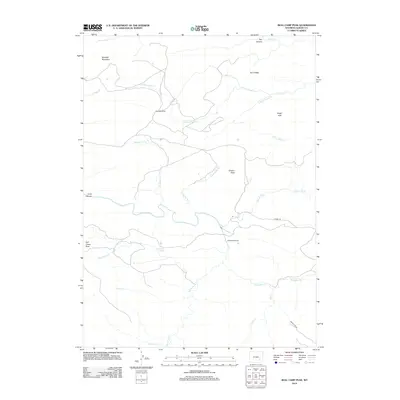 2012 Map of Bull Camp Peak, 2012 Print