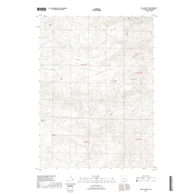 2017 Map of Bull Camp Peak, 2017 Print