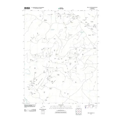 2011 Map of Bull Canyon, 2011 Print