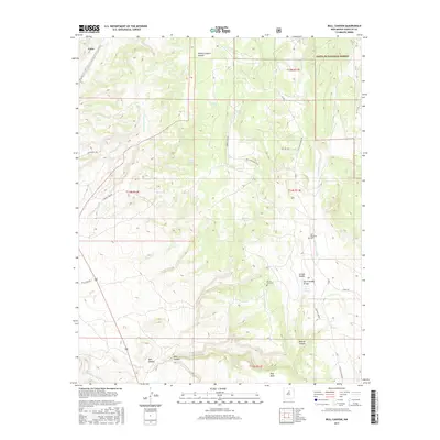 2017 Map of Bull Canyon, 2017 Print