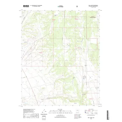 2020 Map of Bull Canyon, 2020 Print