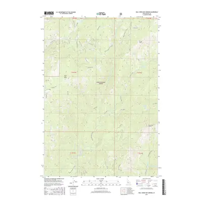 2017 Map of Bull Creek Hot Springs, 2017 Print