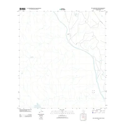 2012 Map of Bull Hollow Tank, 2012 Print
