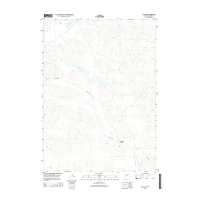 2014 Map of Bull Lake, 2014 Print