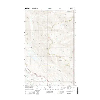 2014 Map of Bull Lake, 2014 Print