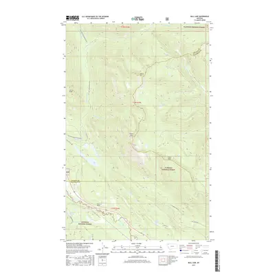 2017 Map of Bull Lake, 2017 Print