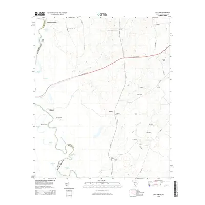 2014 Map of Bull Pond, 2014 Print