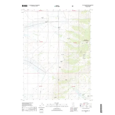 2018 Map of Bull Run Reservoir, 2018 Print