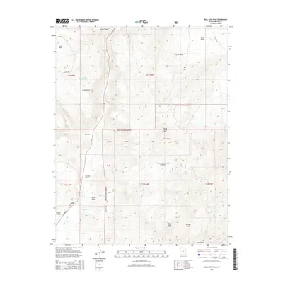 2014 Map of Bull Rush Peak, 2014 Print