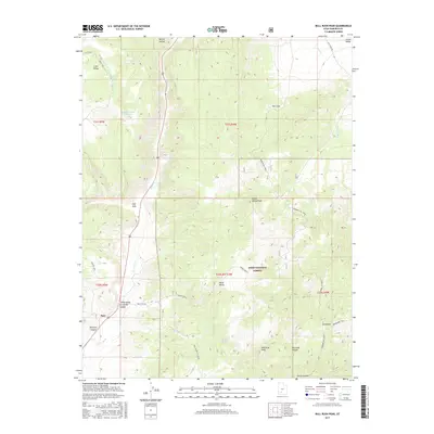 2017 Map of Bull Rush Peak, 2017 Print