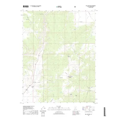 2020 Map of Bull Rush Peak, 2020 Print