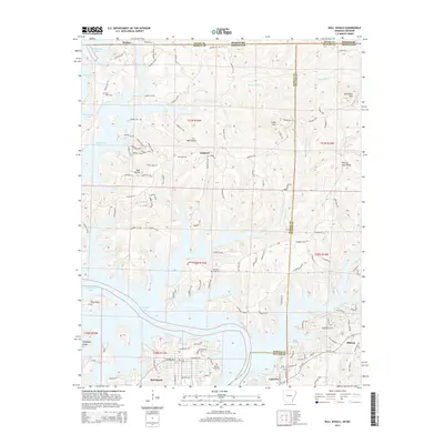 2014 Map of Bull Shoals, 2014 Print