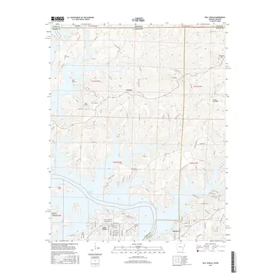 2017 Map of Bull Shoals, 2017 Print