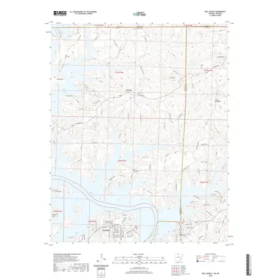 2020 Map of Bull Shoals, 2020 Print