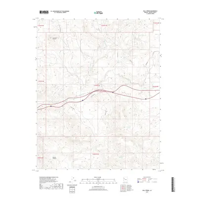 2018 Map of Bull Spring, 2018 Print