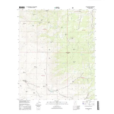 2017 Map of Bullard Peak, 2017 Print