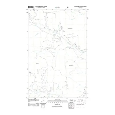 2011 Map of Bulldog Mountain, 2011 Print