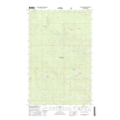 2017 Map of Bulldog Mountain, 2017 Print