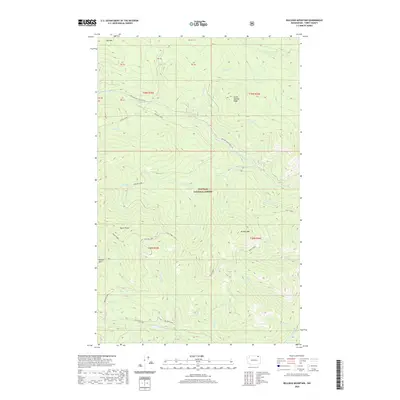 2020 Map of Bulldog Mountain, 2020 Print