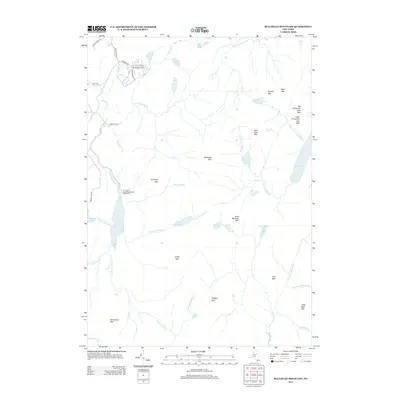 2013 Map of Bullhead Mountain, 2013 Print