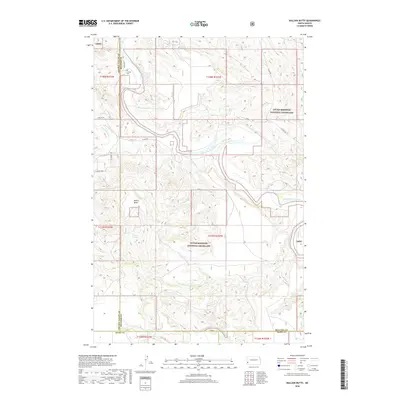 2018 Map of Bullion Butte, 2018 Print