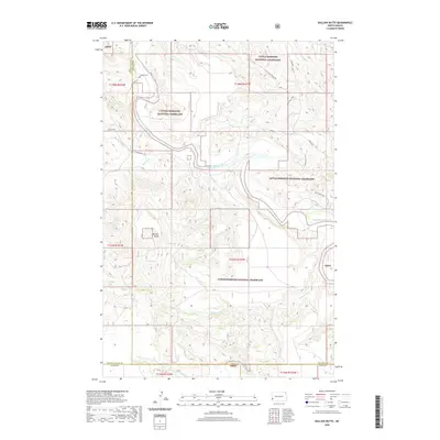 2020 Map of Bullion Butte, 2020 Print