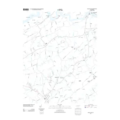 2013 Map of Bulls Gap, 2013 Print
