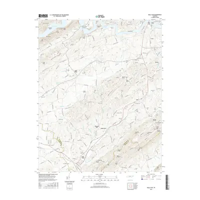 2016 Map of Bulls Gap, 2016 Print