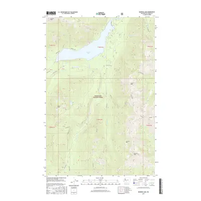 2017 Map of Bumping Lake, 2017 Print