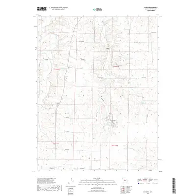 2017 Map of Bunceton, 2017 Print