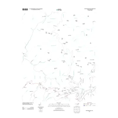 2013 Map of Bunches Bald, 2013 Print