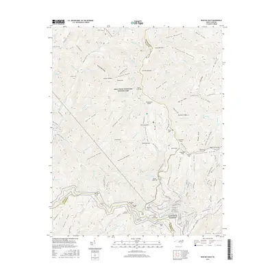 2016 Map of Bunches Bald, 2016 Print