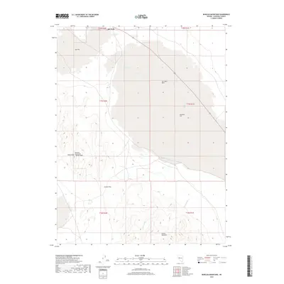 2018 Map of Bunejug Mountains, 2018 Print