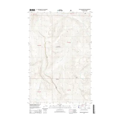 2014 Map of Bungalow Mountain, 2014 Print