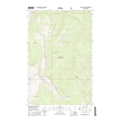 2017 Map of Bungalow Mountain, 2017 Print