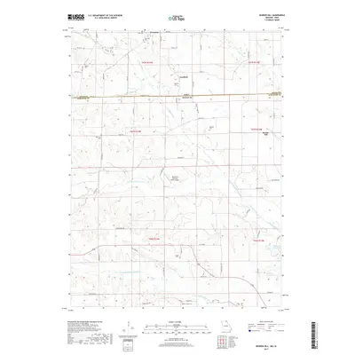 2017 Map of Bunker Hill, 2017 Print