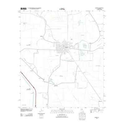 2012 Map of Bunkie, 2012 Print