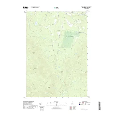 2018 Map of Bunnell Mountain, 2018 Print