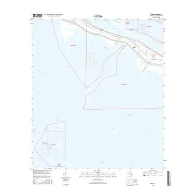 2015 Map of Buras, 2015 Print