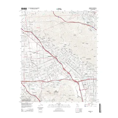 2015 Map of Burbank, 2015 Print