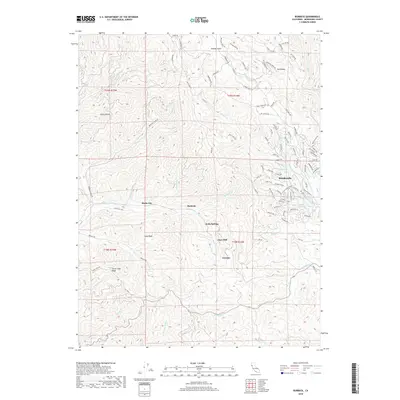 2018 Map of Burbeck, 2018 Print