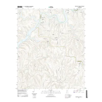 2014 Map of Burchfield Store, 2014 Print