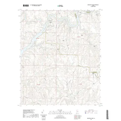 2018 Map of Burchfield Store, 2018 Print