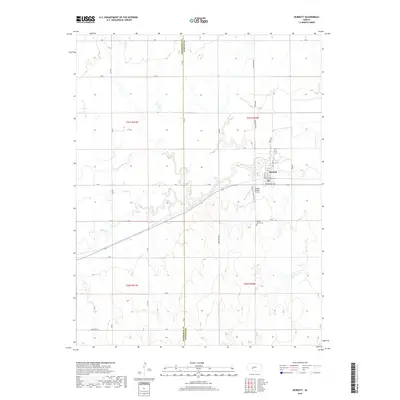 2018 Map of Burdett, 2018 Print