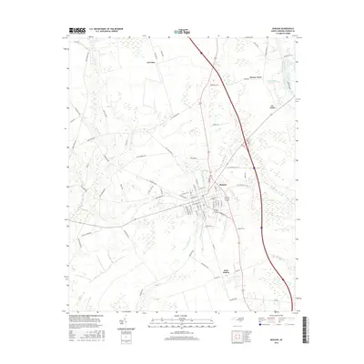 2016 Map of Burgaw, 2016 Print