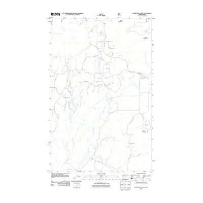 2011 Map of Burge Mountain, 2011 Print