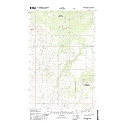 2017 Map of Burge Mountain, 2017 Print
