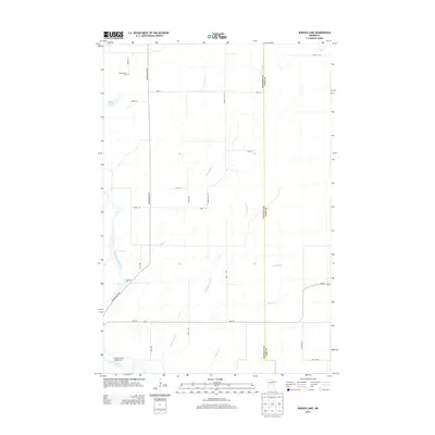 2013 Map of Burgen Lake, 2013 Print
