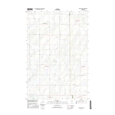 2016 Map of Burgen Lake, 2016 Print
