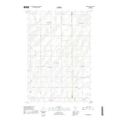 2019 Map of Burgen Lake, 2019 Print